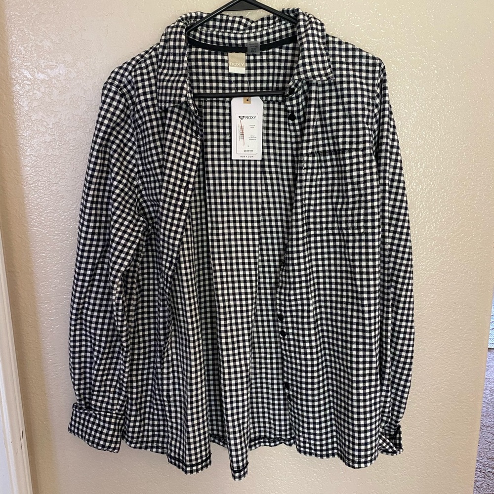 Roxy button up Long sleeve